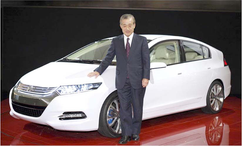 Honda President, Takeo Fukui and the new Insight